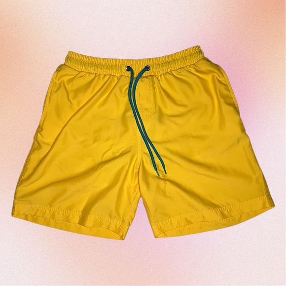 Club Room Other - Club Room Mens Yellow Swim Trunks with Liner S